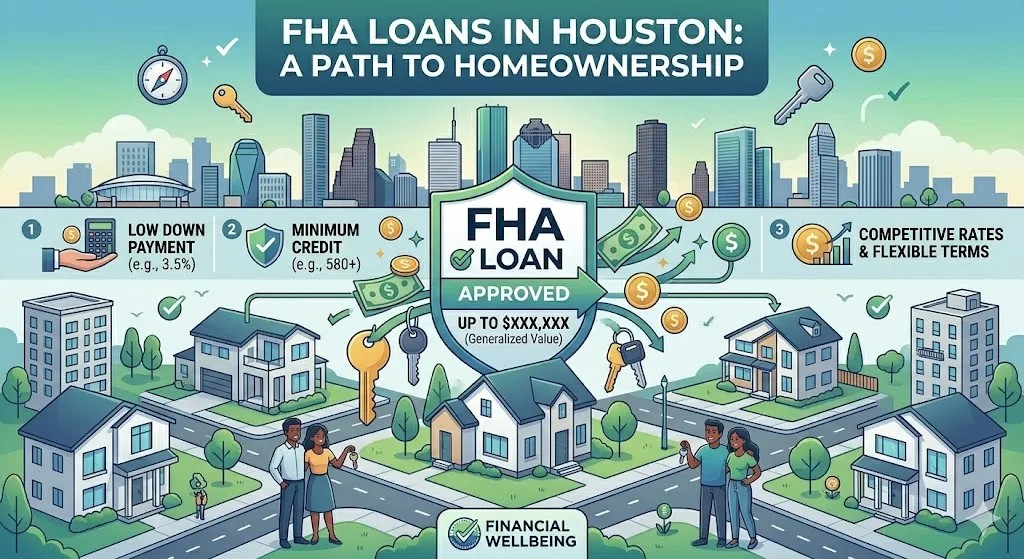 Are FHA loans good for first-time buyers in Houston? Yes — low 3.5% down payment, flexible credit requirements, and competitive rates make them ideal for many Houston first-time ho