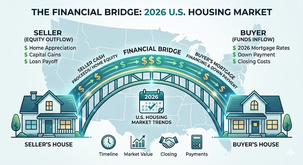 Considering a bridge loan for home purchase in 2026? Compare real costs, rates, lender options, and scenarios to bridge the gap before your home sells.