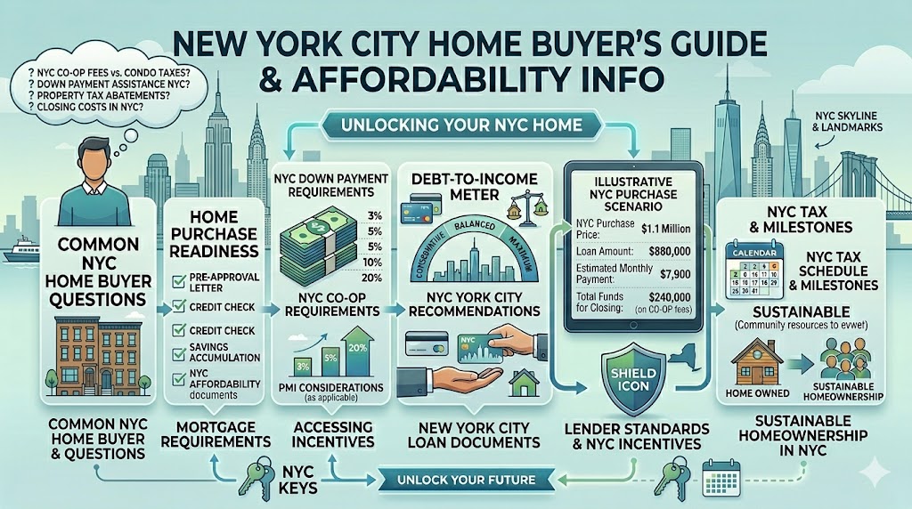 How much down payment do you need in New York City? See FHA, conventional, and buyer examples before you buy.