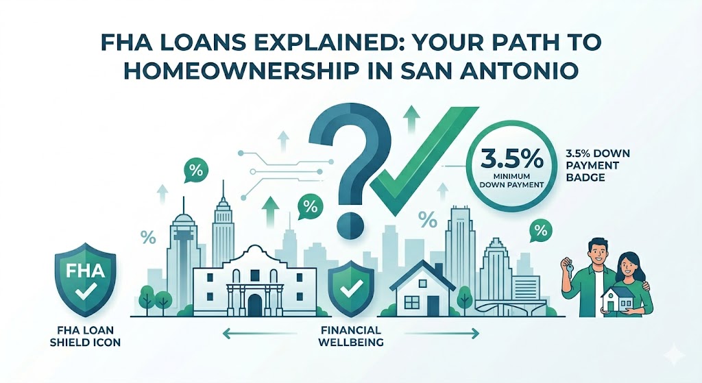 Are FHA loans good for first-time buyers in San Antonio? Yes — put just $9,275 down on a $265k home. See real costs, limits, and local tips.