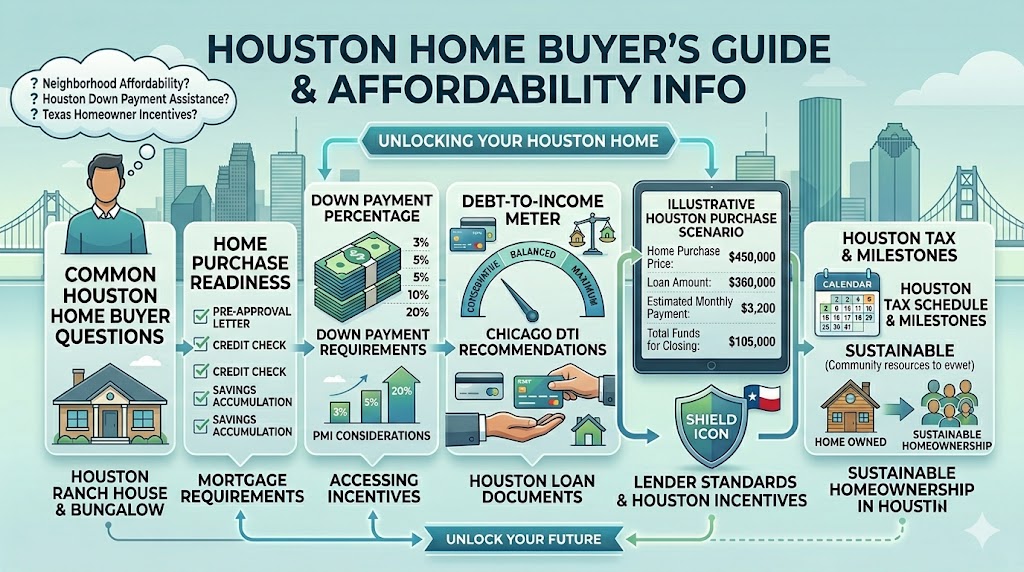 How much down payment do you need in Houston? See loan options, buyer examples, and affordability factors.